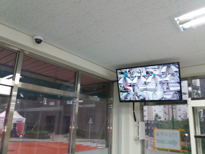 신규 오픈 마트 cctv, 벽걸이 tv 설치