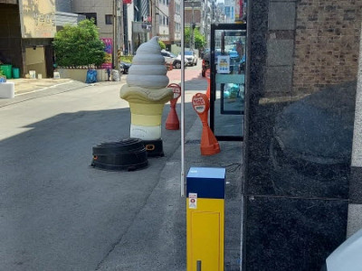 광주광역시 서구 상가주택 원룸 빌라 배터리형 미니주차차단기 [상시전원형]설치